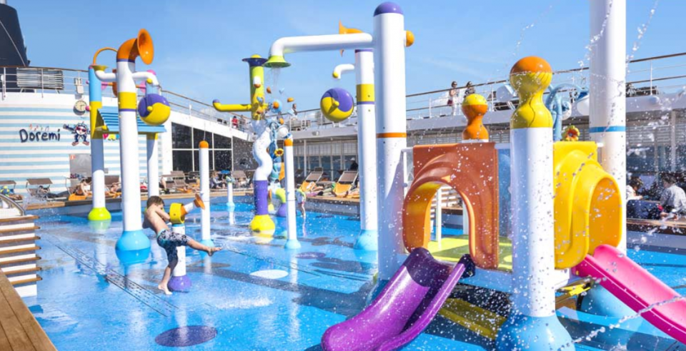 spray park for cruise ship